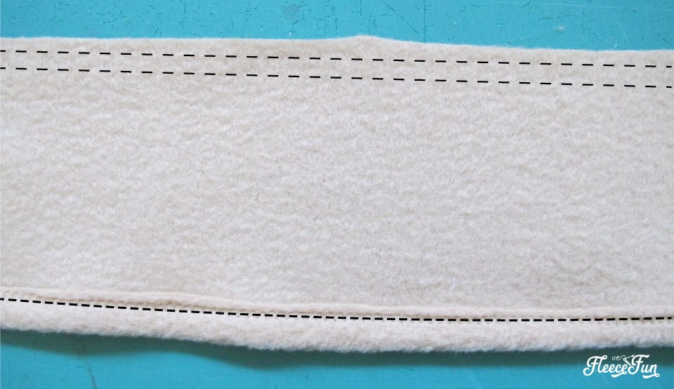 Follow this easy sewing guide from Fleece Fun to assemble the doll peplum coat step by step