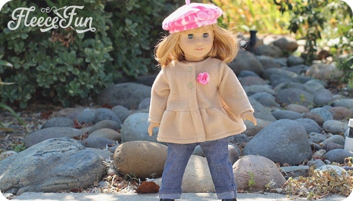 18 Inch Doll Peplum Coat and Hat (Free Pattern) by Tie Dye Diva