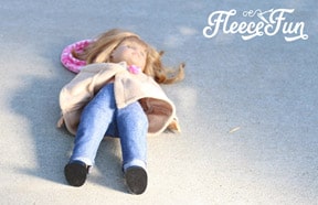 Follow this step-by-step guide to sewing a stylish doll peplum coat with Fleece Fun’s free pattern.