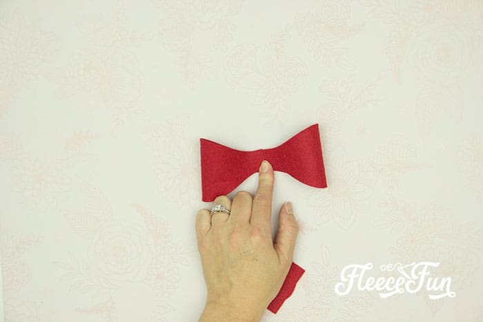 gluing the ribbon for the jar