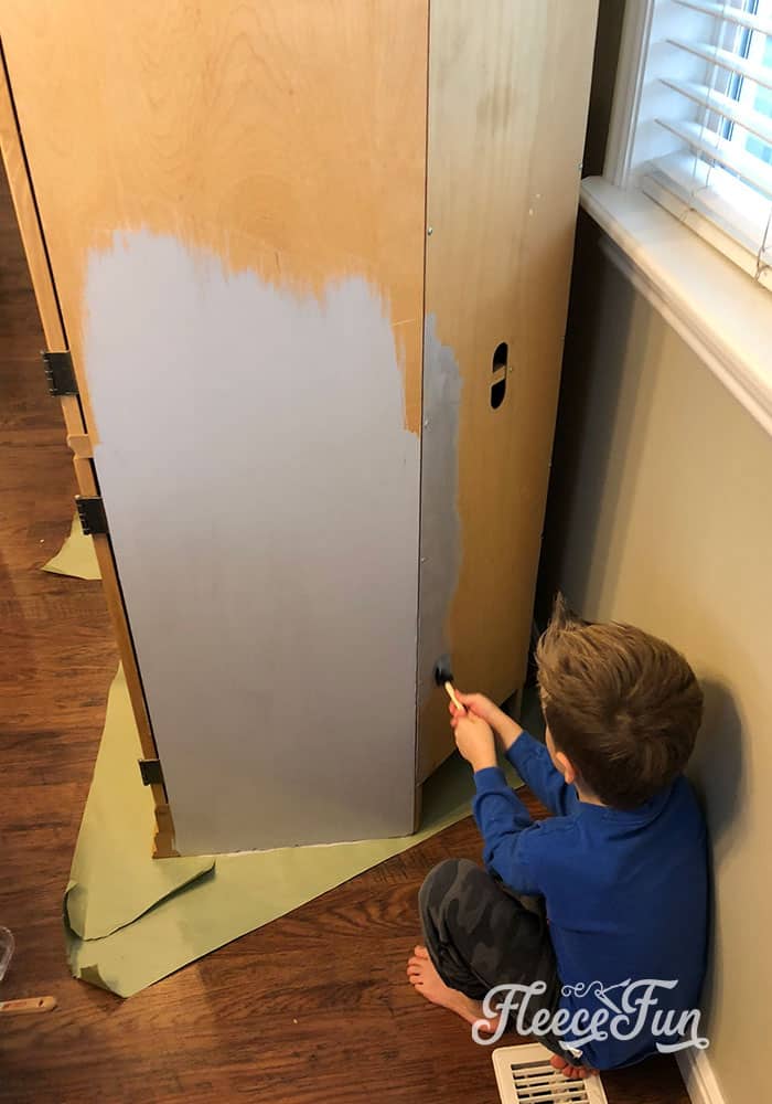 painting the drawer grey. Love these Sewing Room Furniture Ideas perfect for a Craft room makeover. So many cute ideas and great thoughts on what to look for in furniture for my craft space.