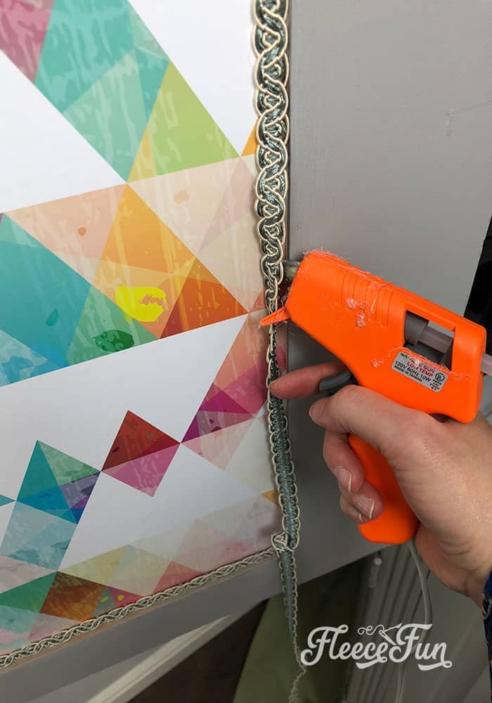 hot gluing furniture