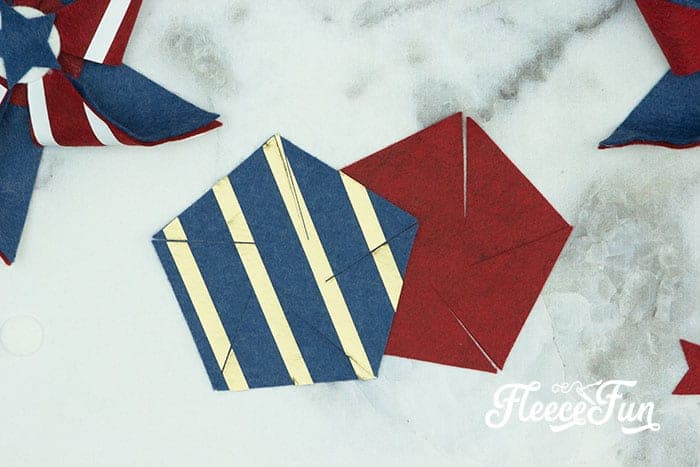 Using one or two hexagon pinwheels.
