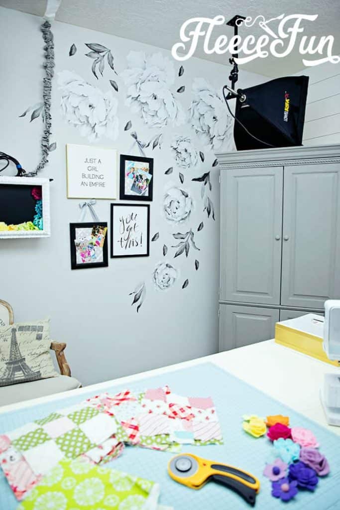 You'll love these Craft Room Ideas and the beautiful pictures of this craft room makeover. She takes it from dark and cluttered to airy and wow! 