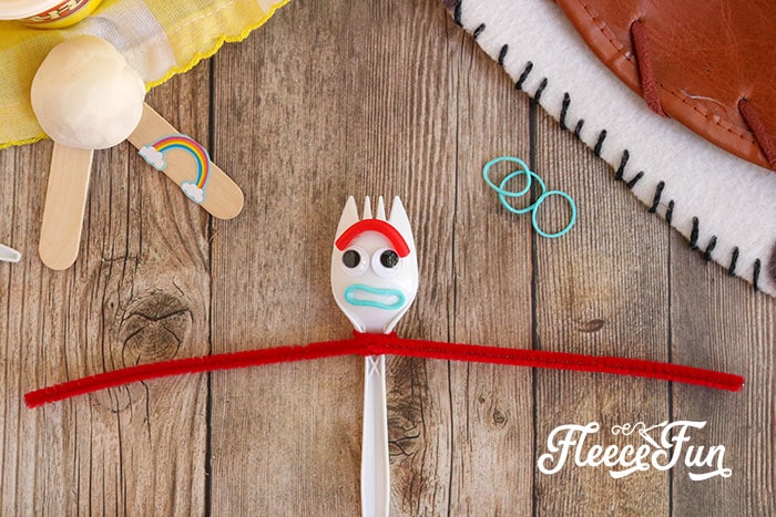 adding arms to forky. Learn How to Make Forky from Toy Story with this easy to follow step by step tutorial. Perfect, easy craft for all ages - quick and fun to make!