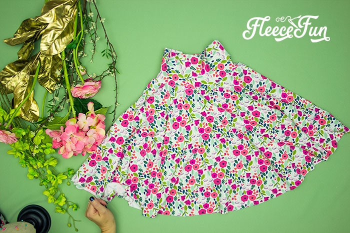 This circle skirt pattern for girls has a FREE downloadable pattern to make sewing a breeze. No math needed. Easy to follow tutorial for beginners.