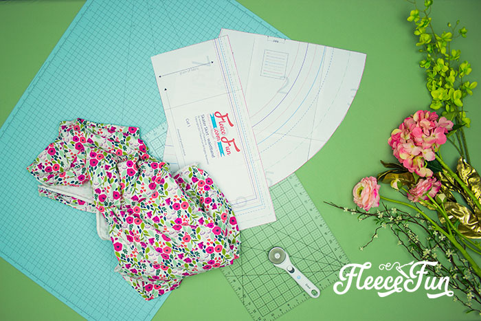 This free circle skirt pattern for girls from fleecefun makes a perfect twirl-worthy skirt.
