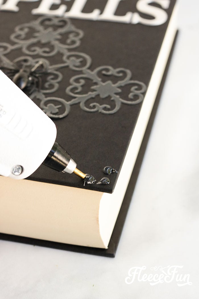 adding studs. This Harry Potter Spell Book DIY is easy to follow and you can make several different versions of books to fill up your Wizarding Library. Be the envy of our Hogwarts classmates with your book collection!
