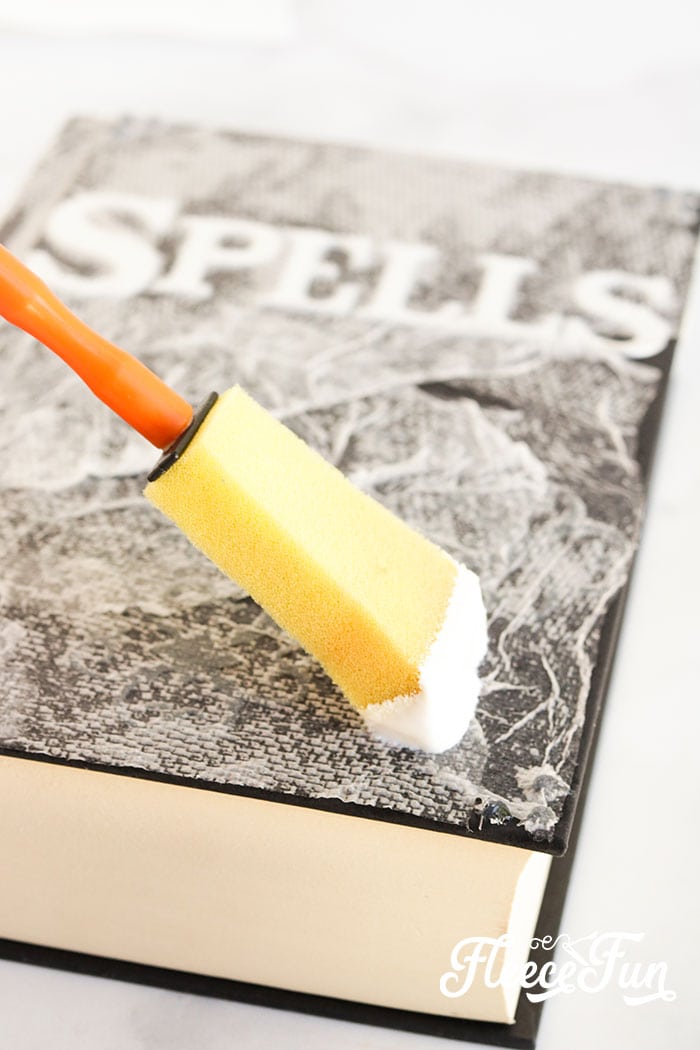 applying layer of mod podge. This Harry Potter Spell Book DIY is easy to follow and you can make several different versions of books to fill up your Wizarding Library. Be the envy of our Hogwarts classmates with your book collection!