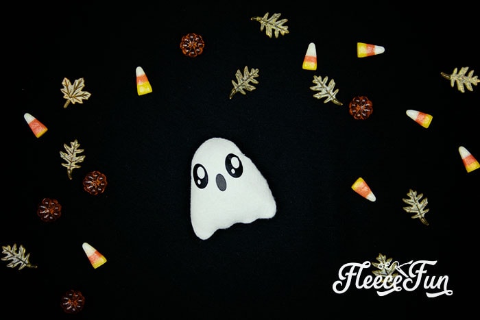 completed softie. This Kawaii DIY Candy Corn and Ghost Softie are easy to make with the FREE pattern & step by step instructions. Perfect for Halloween gifts and decorating!