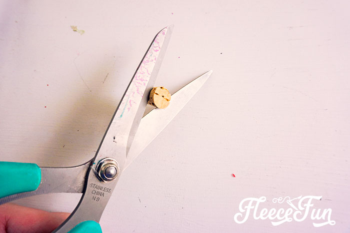 Gathering items for DIY Christmas cloche with fleecefun free template and tutorial
