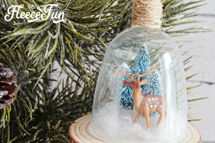 This DIY Cloche Ornament is shatterproof, and a wonderful addition to Homemade Christmas Ornaments. You can make several variations of this easy ornament.