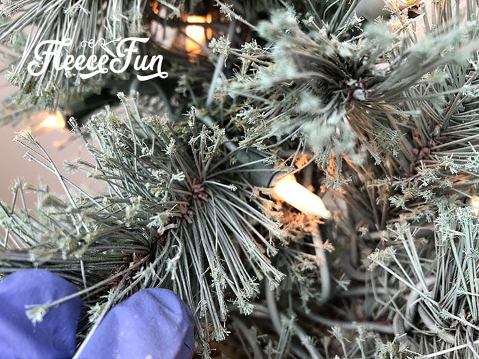 scraping the paint off the bulbs