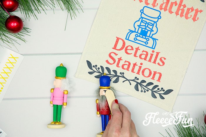 This Nutcracker Ornament DIY is easy and fun for all ages. Set up is perfect for a party and everyone can let their creativity shine with this tutorial!