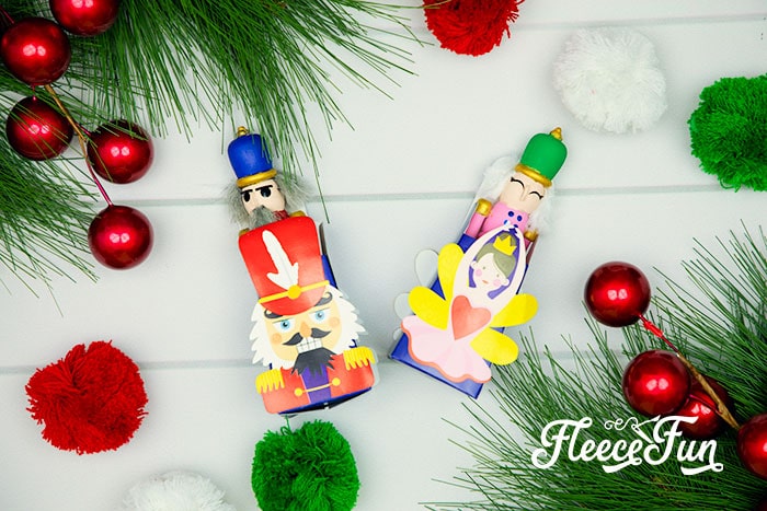 This Nutcracker Ornament DIY is easy and fun for all ages. Set up is perfect for a party and everyone can let their creativity shine with this tutorial!