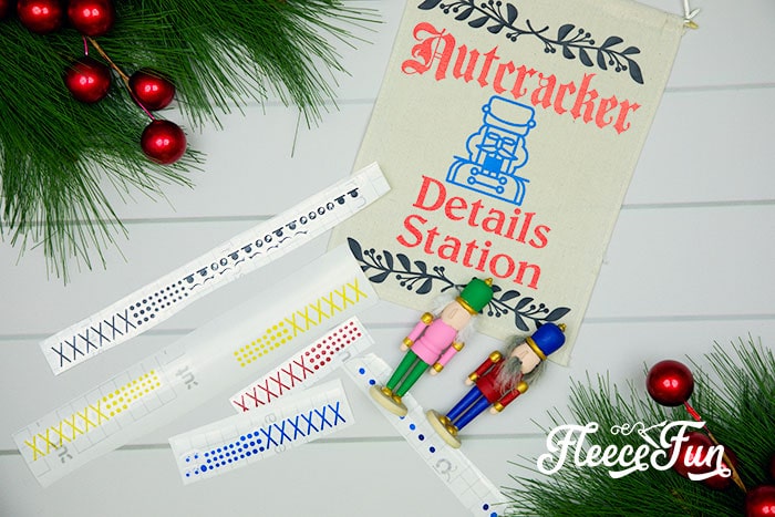 adding the eyes and details to the nutcracker DIY made with fleecefun's free tutorial and SVG files