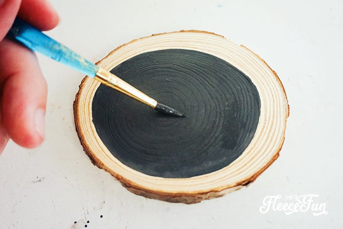 painting the wooden base black