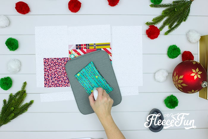 Christmas placemat sewing tutorial with fleecefun’s free template