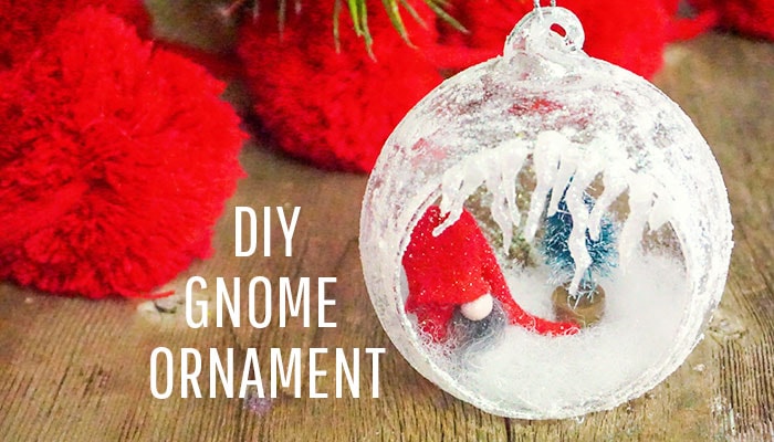DIY Homemade Ornament with Gnomes