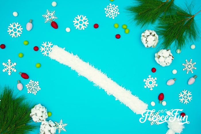 Stitching the Santa hat pattern with fleecefun’s free template and tutorial