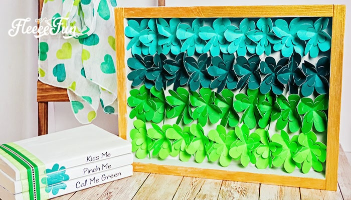 DIY St. Patrick’s Day Decor – Easy Ombre Shadow Box