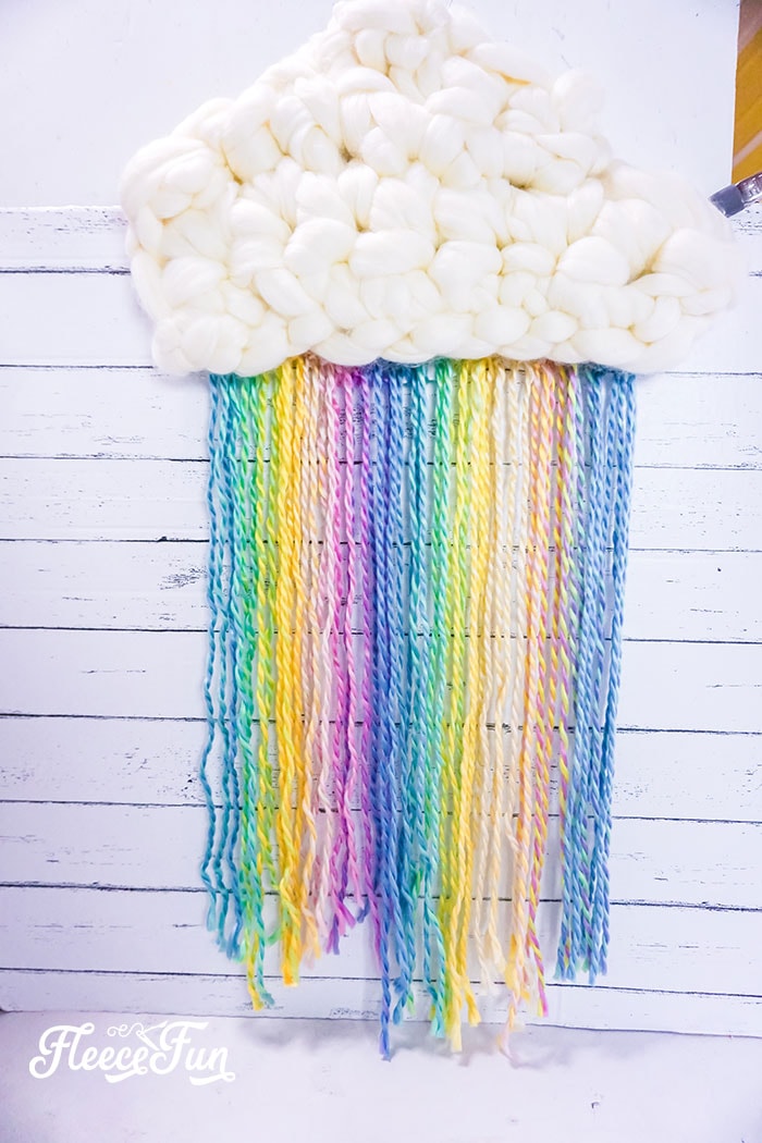 DIY anchoring the cloud in fleecefun nursery wall decor free tutorial