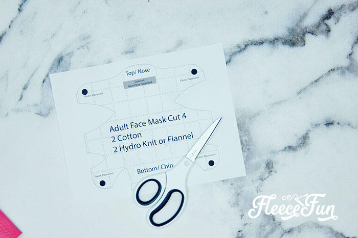 Cutting out the free pattern. Fitted Face Mask DIY (Sizes Child to Adult) is a tutorial to show you how to make a facial covering to help slow the spread of germs. With Free PDF Pattern and SVG Files.
