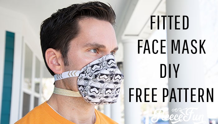 Fitted Face Mask DIY (Sizes Child to Adult) Free Pattern
