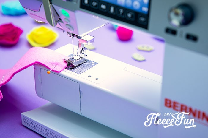 Secure the DIY tiara pieces with fleecefun's step-by-step sewing instructions.
