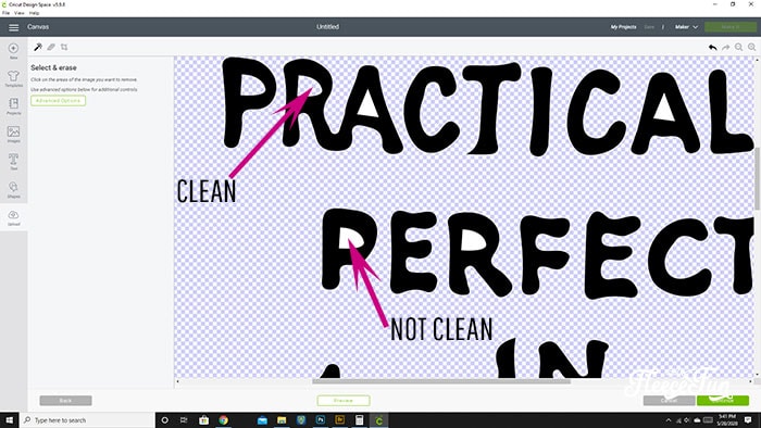 making sure all white space is transparent