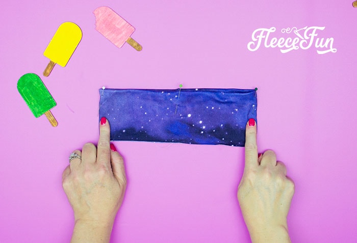 Making a secure and stretchable waistband for child shorts with fleecefun’s pattern