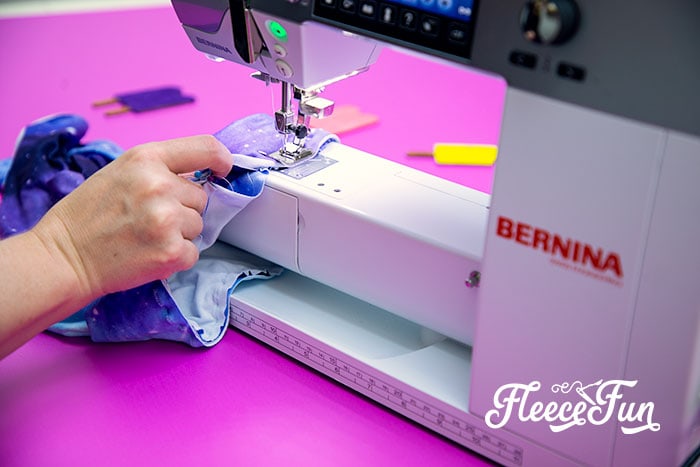 sewing the waistband