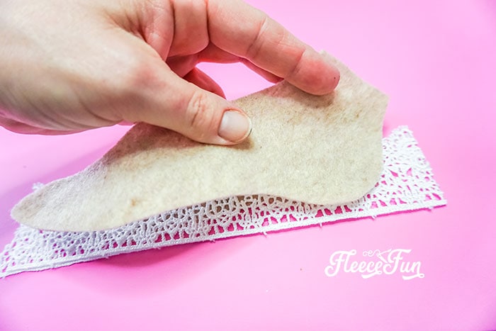 foot and lace sandwhich. This delicate Ballet Slipper Handmade Ornament Tutorial is inspired by the Nutcracker Suite! Free PDF pattern and SVG file with step by step directions.