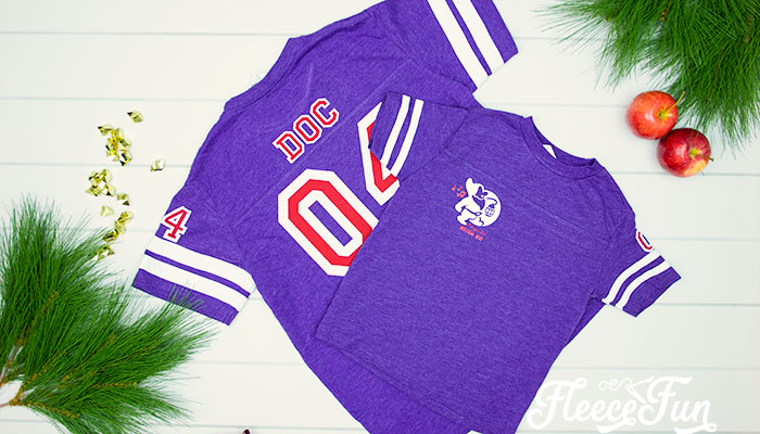finished product. Learn the tips for working with Iron on Mesh! This fun product gives a cute "Sports Jersey" look, but has a few things to watch out for. With free design space file from FleeceFun