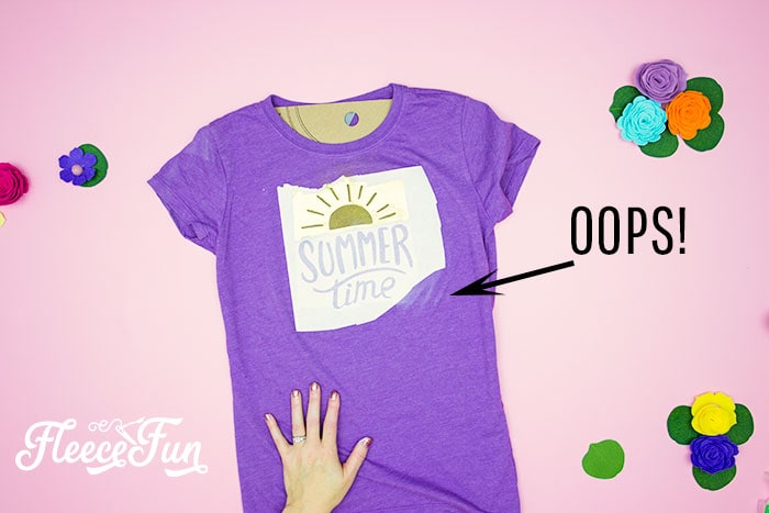 overspray example. Making a freezer paper stencil for T-shirts is easy with this step by step tutorial! Included are tips & tricks to help you have success with your project.