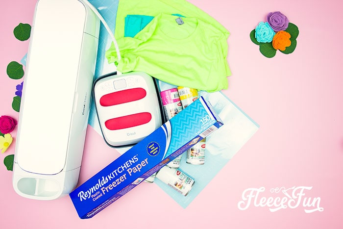 Items needed. Making a freezer paper stencil for T-shirts is easy with this step by step tutorial! Included are tips & tricks to help you have success with your project.
