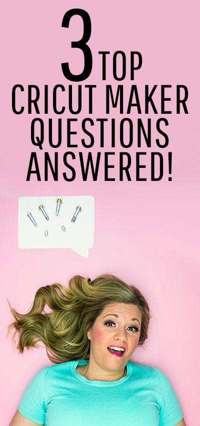 Get your Top 3 Cricut Maker Questions Answered! What Makes the Cricut Maker different from other machines? Is Design Space easy to use? What exactly can you make with a Cricut Maker? Get the detailed answers you need!