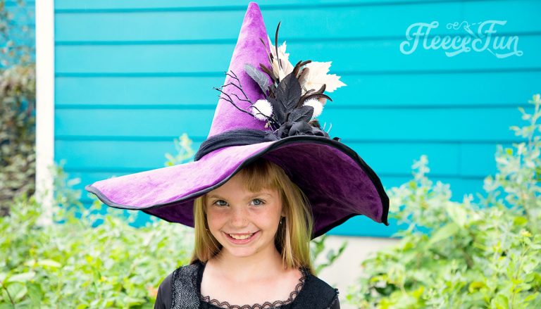How to Make a Witch Hat (free pattern Child and adult Sizes)