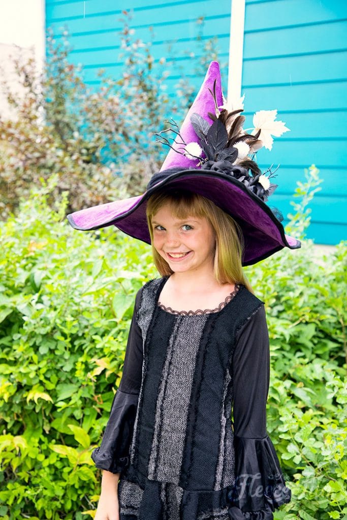 Learn how to make a witch hat with this free pdf pattern and step by step tutorial. This couture style hat is sure to be a favorite year after year.