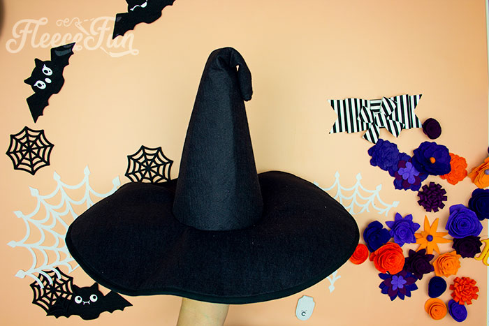 Top of cone crimped over on witch hat. Learn how to make a witch hat with this free pdf pattern and step by step tutorial. This couture style hat is sure to be a favorite year after year.
