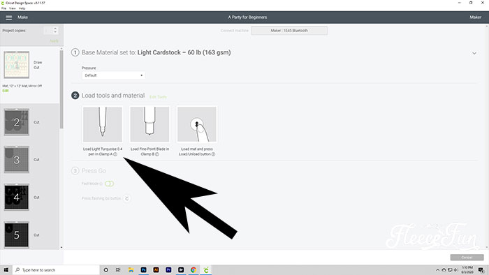 Step-by-step guide to drawing and cutting with the Cricut Maker – fleecefun tutorial