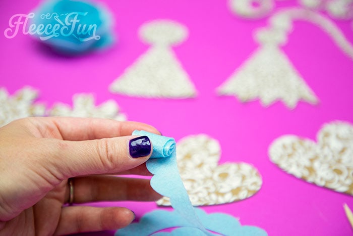 rolling the flower