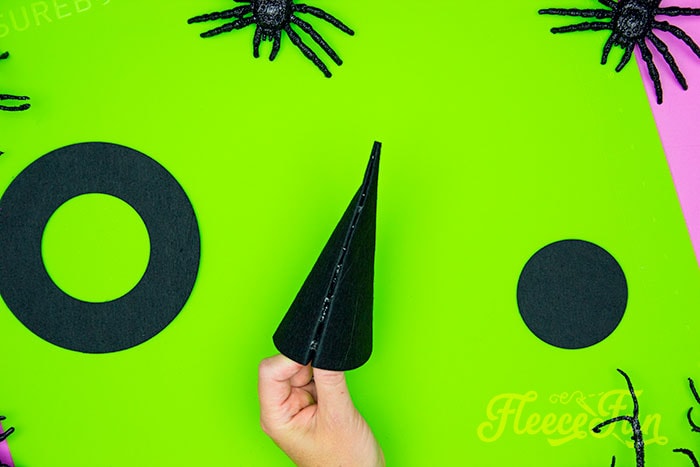 the cone glued together. This DIY Mini Witch Hat is no sew and comes with a free PDF pattern and SVG template to make it a breeze! 3 mini sizes so you can make the perfect hat!