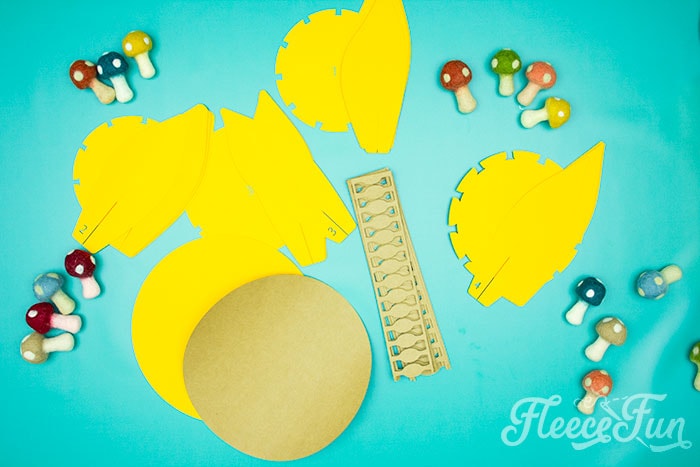 All the tiems needed. This Giant Paper Sunflower DIY (FREE SVG files) is perfect for fall! Make a Giant flower wall or use it to decorate your space! So many possibilities!