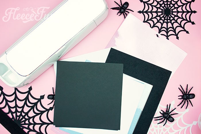 Picture of items needed. These Spider Web doilies Free SVG files are the perfect finishing touch to you Halloween decor!  The free SVG includes 3 designs for deorating spookiness!