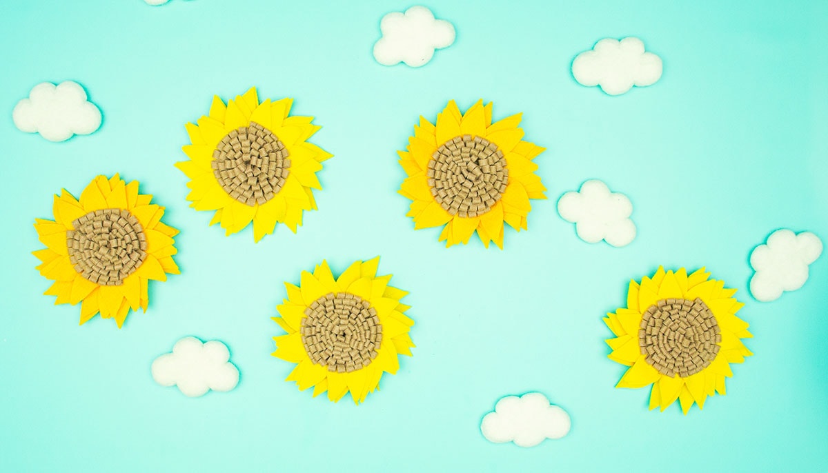 Download Sunflower Diy Free Template And Svg Fleece Fun Yellowimages Mockups