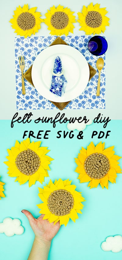 Download Sunflower Diy Free Template And Svg Fleece Fun SVG Cut Files