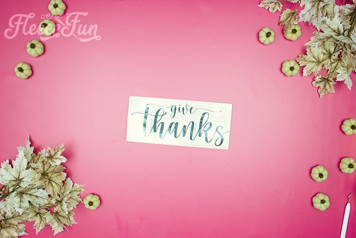 lettering for the decor is ready
