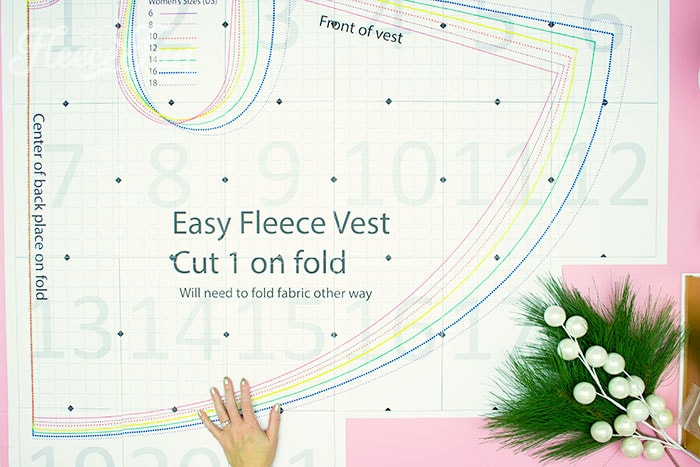 Assembling and adjusting the fleece vest pattern with the free template from fleecefun.