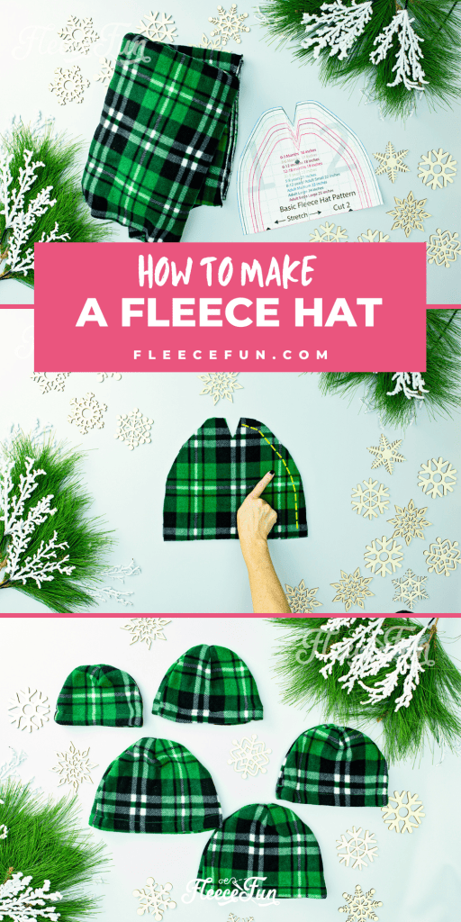 I love this easy basic fleece hat tutorial. I love the free pattern that comes with it. Perfect fleece sewing project. This winter hat comes in sizes baby to adult. Perfect sewing pattern for the whole family. 